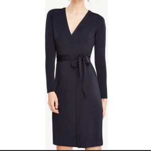 Ann Taylor Navy Wrap Dress